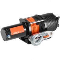 Troliu electric cu franghie sintetica 12V, capacitate 2041 kg, Lungime tragere 12 m, Telecomanda Wi-Fi, IP55 Troliu electric cu franghie sintetica 12V, capacitate 2041 kg, Lungime tragere 12 m, Telecomanda Wi-Fi, IP55