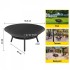 Vatra foc pentru terasa, camping, Otel, Diametru 550 mm, Negru, Inaltime 24 cm [5]
