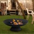 Vatra foc pentru terasa, camping, Vivatechnix Fonta, Diametru 760 mm, Negru, Inaltime 28 cm [4]