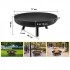 Vatra foc pentru terasa, camping, Vivatechnix Otel Carbon, Diametru 770 mm, Negru, Inaltime 28 cm [5]