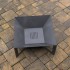 Vatra pentru terasa/gradina, Square Fire Pit KRO-1077, Otel, Negru, 600x600x300 mm, grosime 3 mm [3]