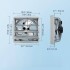 Ventilator evacuare pentru spatii comerciale, sere, depozite, Metal, 105 W, 2500 mÂ³/h, diametru 406 mm [4]