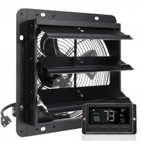 Ventilator evacuare pentru spatii comerciale, sere, depozite, Metal, 40 W, 1500 m³/h, diametru 305mm, 60 dB, Programator inteligent Ventilator evacuare pentru spatii comerciale, sere, depozite, Metal, 40 W, 1500 m³/h, diametru 305mm, 60 dB, Programator inteligent