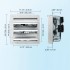 Ventilator evacuare pentru spatii comerciale, sere, depozite, Metal, 50 W, 1650 mÂ³/h, diametru 356 mm, 60 dB [2]