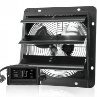 Ventilator evacuare pentru spatii comerciale, sere, depozite, Metal, 70 W, 2900 m³/h, diametru 406 mm, 60 dB, Programator inteligent Ventilator evacuare pentru spatii comerciale, sere, depozite, Metal, 70 W, 2900 m³/h, diametru 406 mm, 60 dB, Programator inteligent