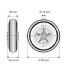 Roata polipropilena 80 mm - 70 kg TENTE PVO080x35-Ø12 [2]