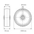 Roata termorezistenta 80 mm - 100 kg TENTE BOG080x35-Ø8 [2]