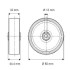 Roata poliamida 80 mm - 100 kg TENTE UAR080x32-Ø12 HL44,4 red [2]