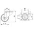 Roata din poliamida  pivotanta 80 mm - 150 kg TENTE 3470UAR080P62 grey [2]