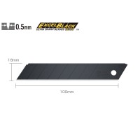 Set LBB-50 - lame japoneze negre de 18 mm, 50 bucati, Olfa